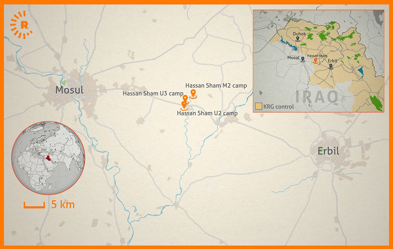 Graphic: Maps4news, Sarkawt Mohammed/ Rudaw